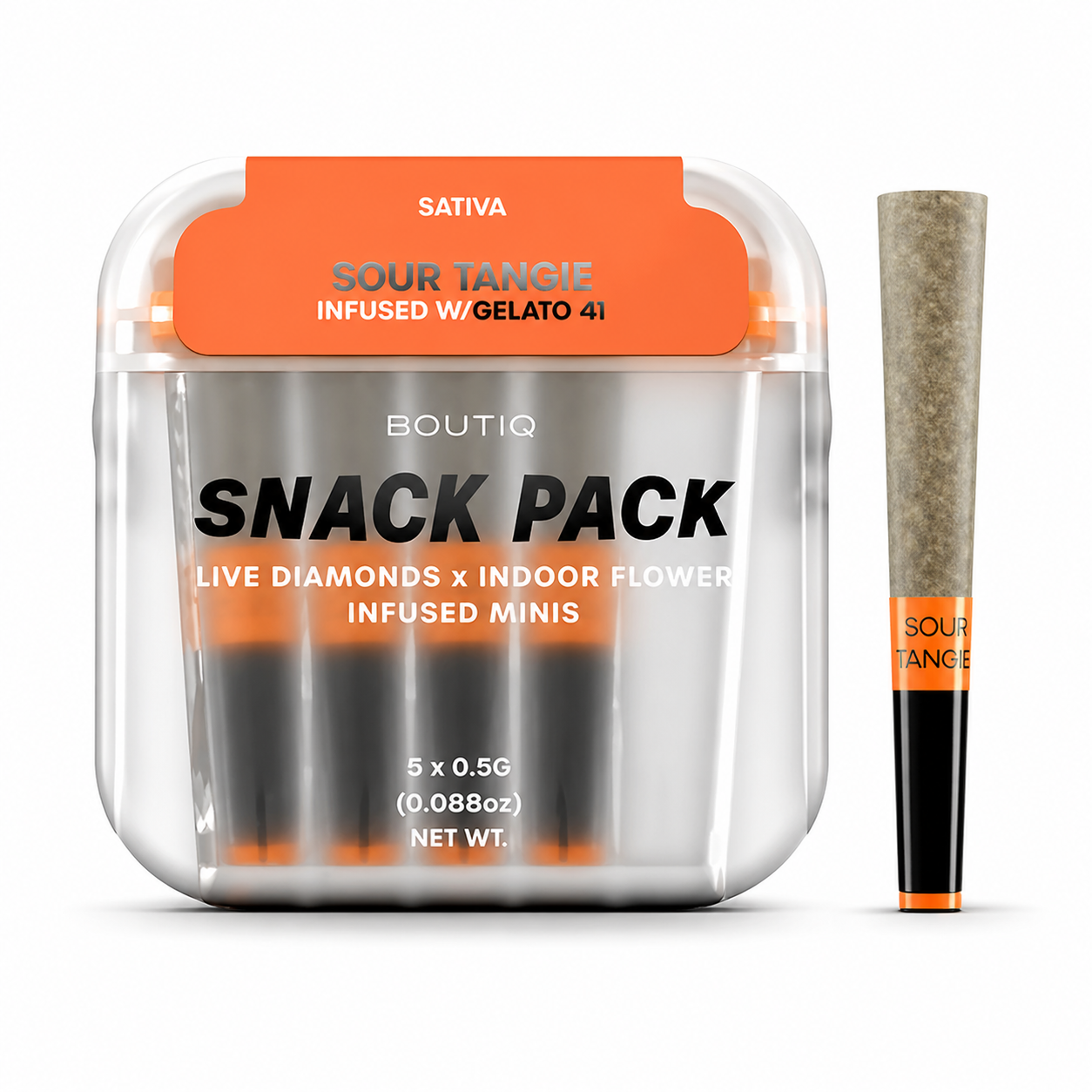 BOUTIQ SNACK PACKS | PREMIUM INFUSED THCA PRE ROLLS